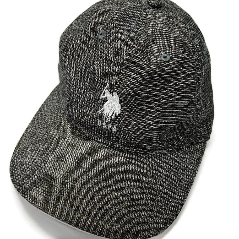 US Polo Assn Adjustable Baseball Cap Hat Gray Sparkly USPA - Picture 3 of 8